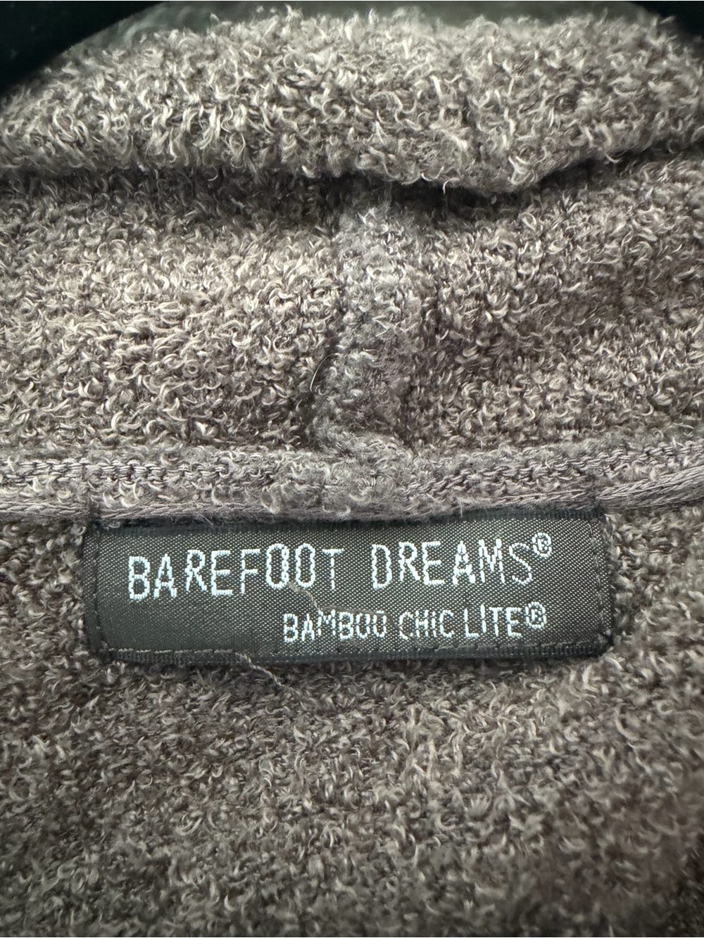 Barefoot Dreams Draped Open-Front Cardigan in Taupe/Brown- Bamboo Chic Lite - Picture 3 of 9